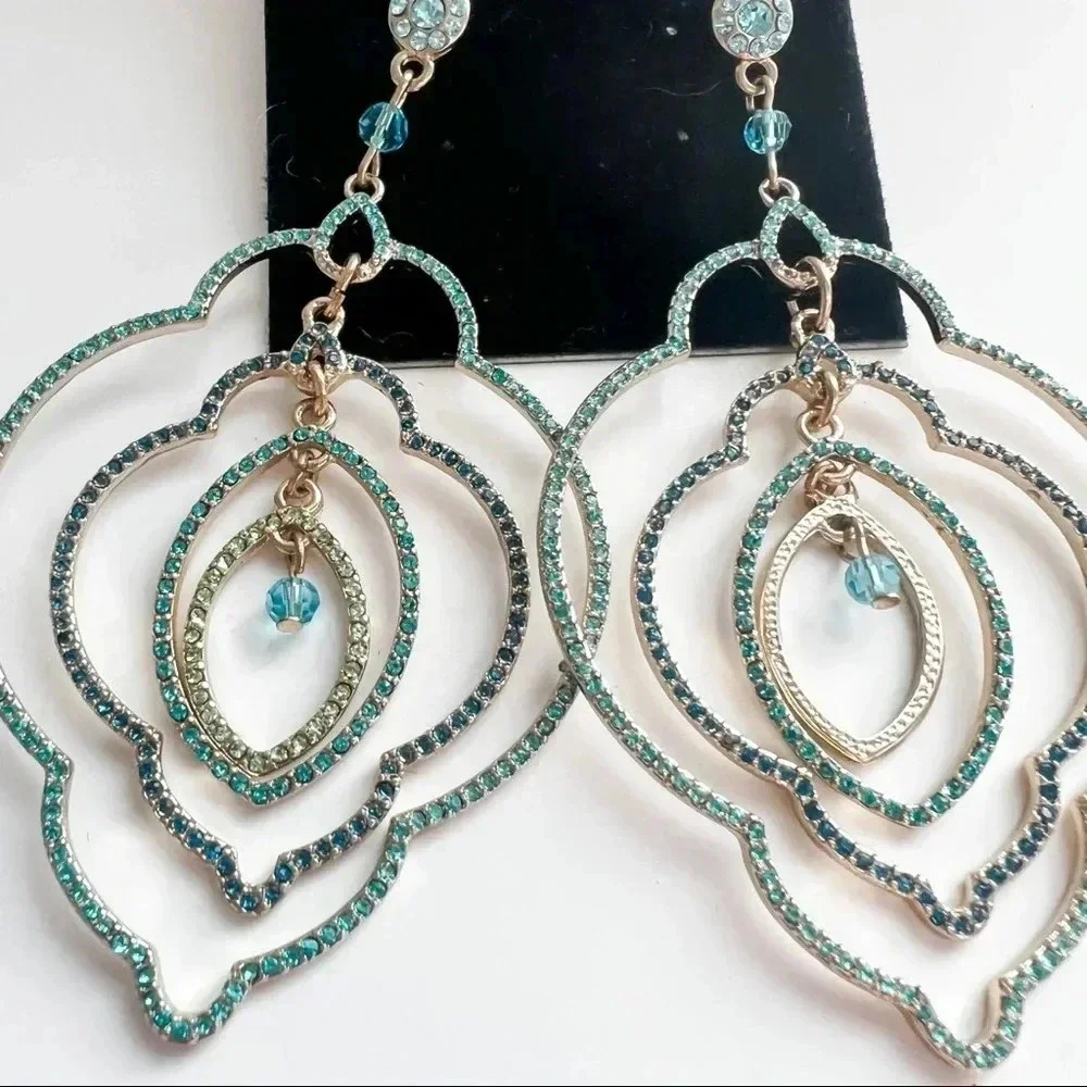 Sequin NYC Rhineatone Earrings - Picture 3 of 5